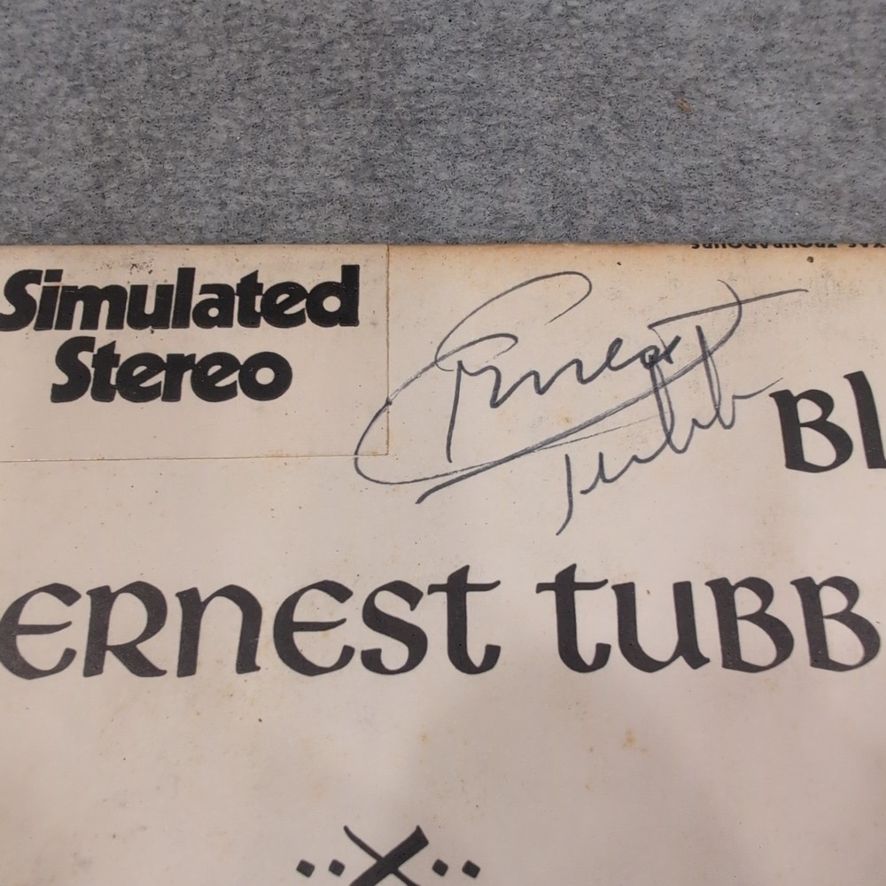 Ernest Tubb Blue Christmas Vinyl LP Decca DL 74518 Texas Troubadours Signed - Picture 3 of 6